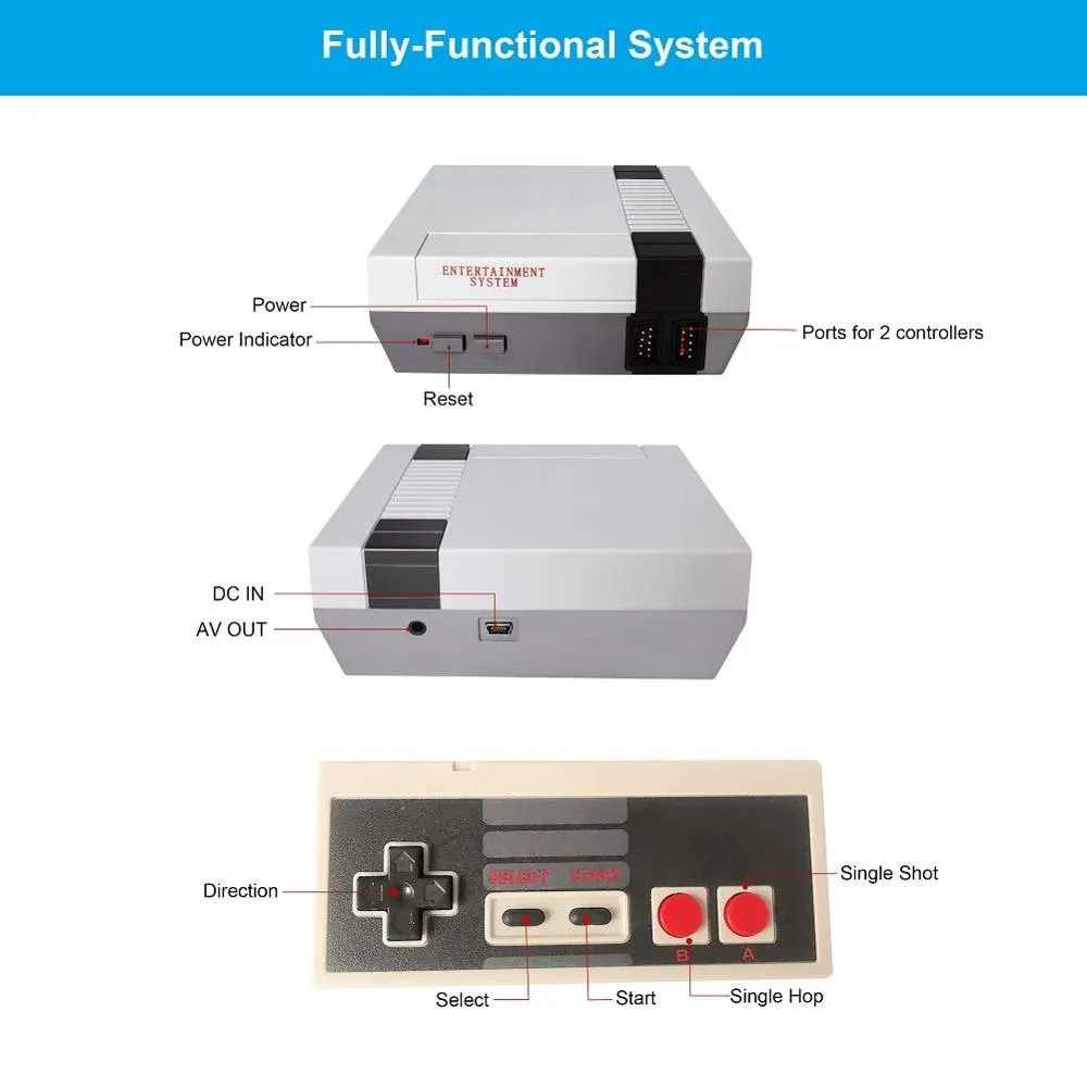 ⁦קונסולת משחקים רטרו בחיבור HDMI ו-600 משחקי נוסטלגיה!⁩ – תמונה ⁦5⁩