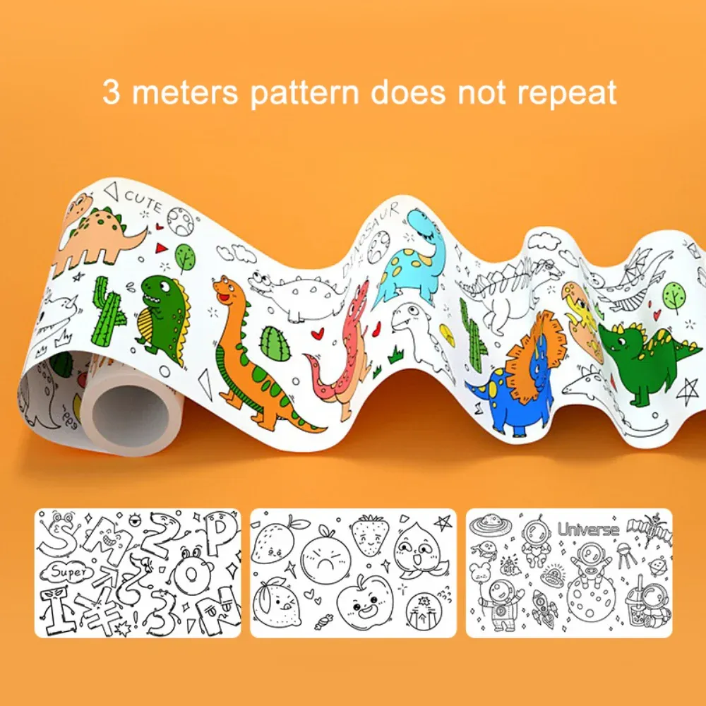 2023 Kids DIY Painting Drawing Roll Toys Sticky Color Filling Paper Graffiti Scroll Paper Educational Toys for Boys Girls Gift 2023 Kids DIY Painting Drawing Roll Toys Sticky Color Filling Paper Graffiti Scroll Paper Educational Toys for Boys Girls Gift