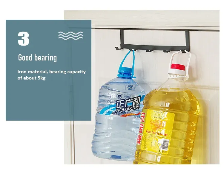 Hooks Over The Door 5 Hooks Home Bathroom Organizer Rack Clothes Coat Hat Towel Hanger Bathroom Kitchen Accessories Hooks Over The Door 5 Hooks Home Bathroom Organizer Rack Clothes Coat Hat Towel Hanger Bathroom Kitchen Accessories