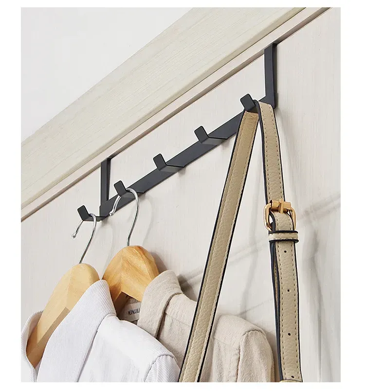 Hooks Over The Door 5 Hooks Home Bathroom Organizer Rack Clothes Coat Hat Towel Hanger Bathroom Kitchen Accessories Hooks Over The Door 5 Hooks Home Bathroom Organizer Rack Clothes Coat Hat Towel Hanger Bathroom Kitchen Accessories