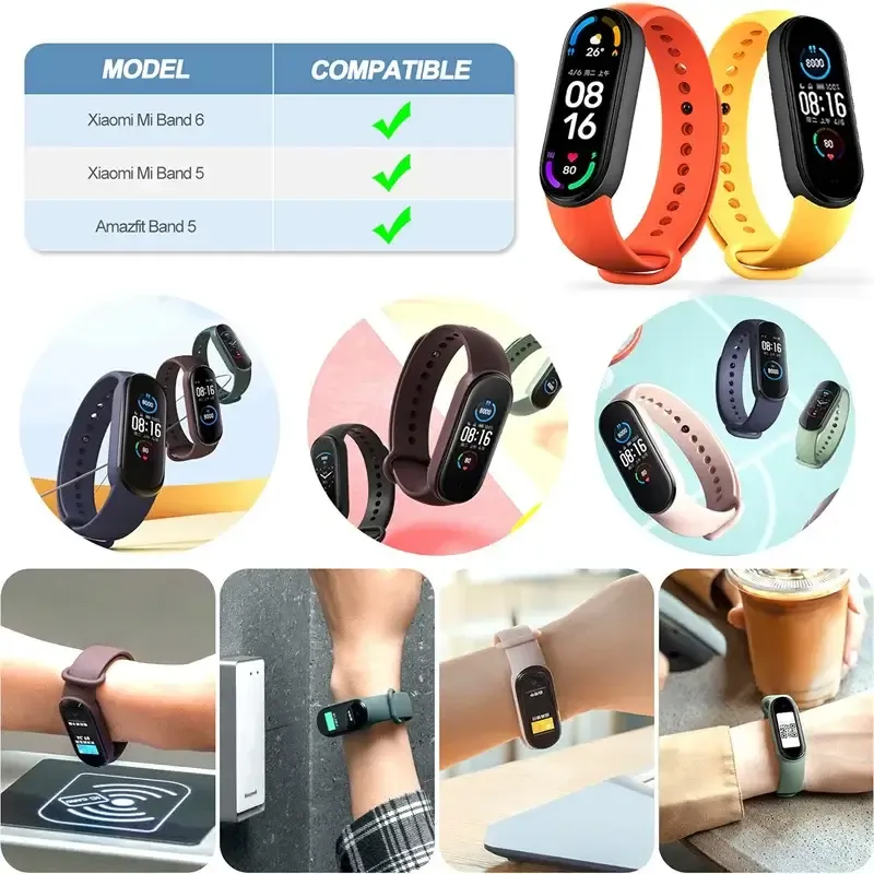 רצועת סיליקון לצמיד הכושר שיאומי Xiaomi Mi Band 4 – תמונה 5