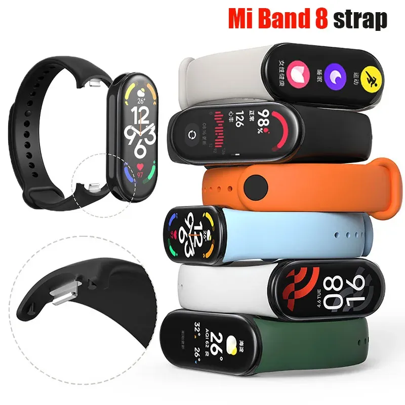 רצועת סיליקון לצמיד הכושר שיאומי Xiaomi Mi Band 8 – תמונה 4