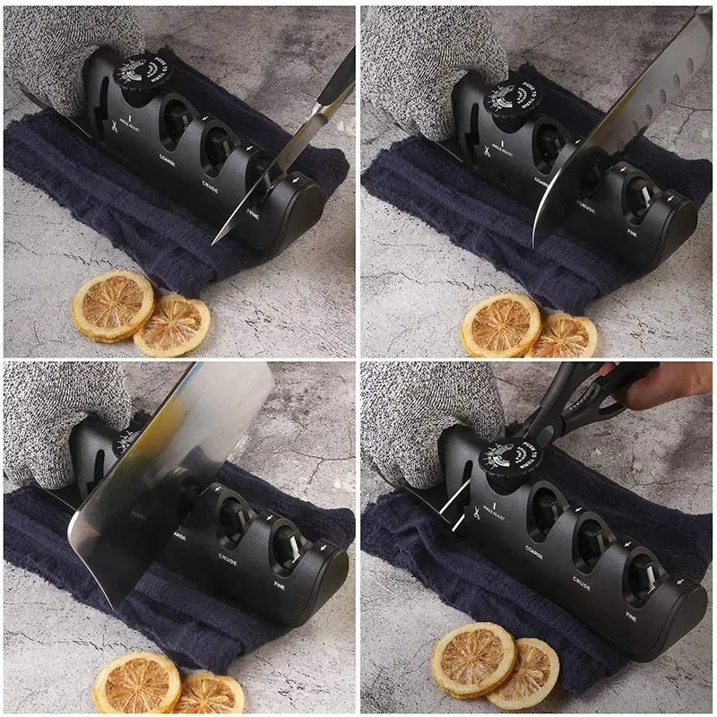 משחיז סכינים מקצועי עם 4 סוגי השחזה משחיז סכינים מקצועי עם 4 סוגי השחזה