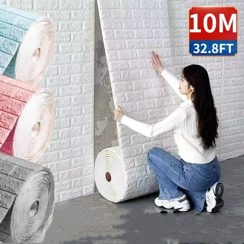 טפט קיר לבנים תלת ממד – תמונה 8