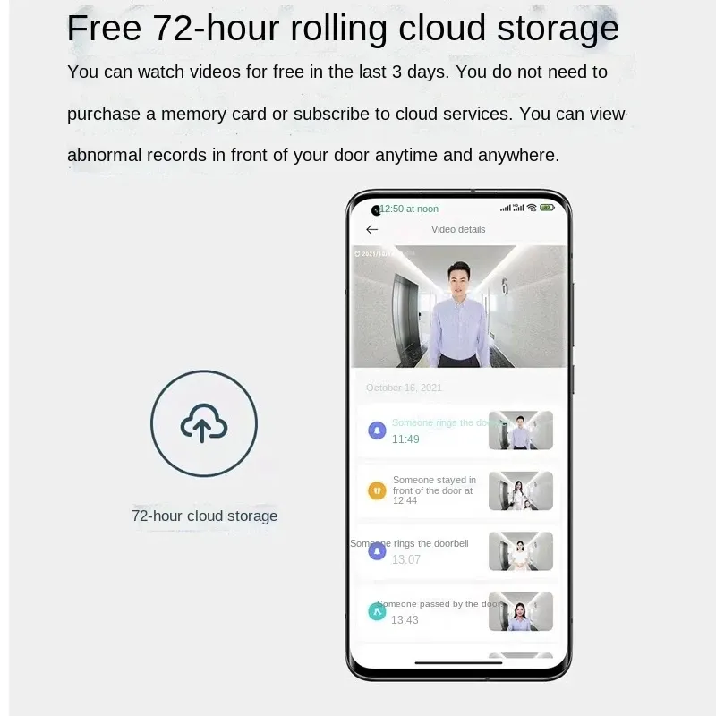 ⁦פעמון דלת חכם דור 3 שיאומי דגם Xiaomi Smart Doorbell 3⁩ – תמונה ⁦5⁩