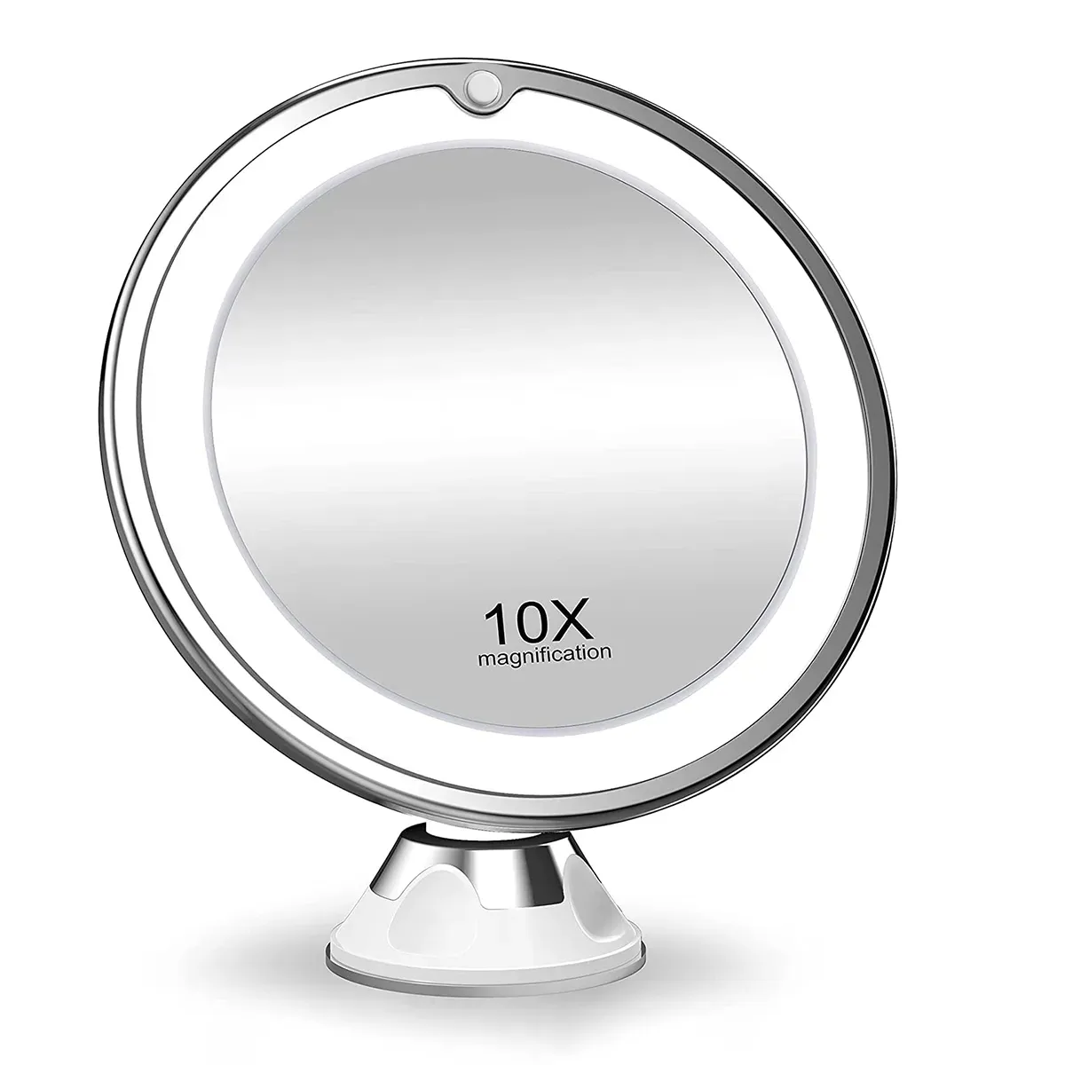 מראה מגדילה פי 10 עם ואקום לתלייה ותאורת לד