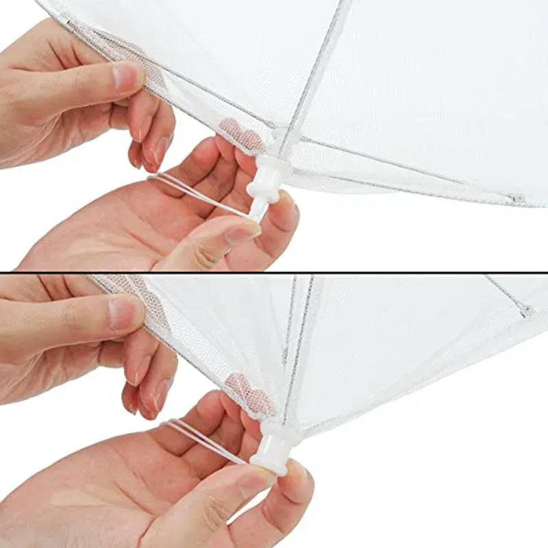 Foldable Food Mesh Cover Fly Anti Mosquito Pop-Up Food Cover Umbrella Meal Vegetable Fruit Breathable Cover Kitchen Accessories Foldable Food Mesh Cover Fly Anti Mosquito Pop-Up Food Cover Umbrella Meal Vegetable Fruit Breathable Cover Kitchen Accessories