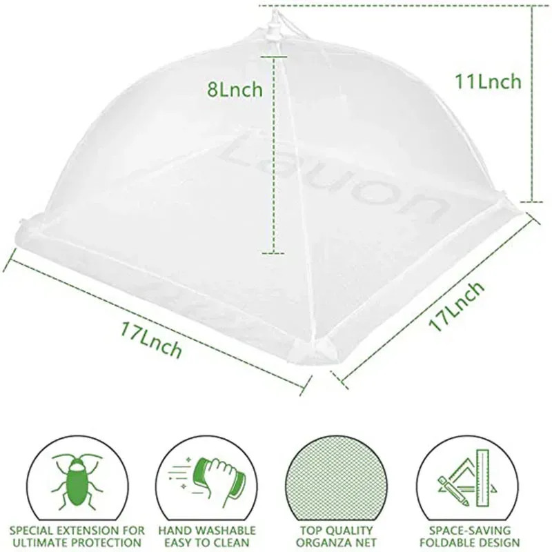 Foldable Food Mesh Cover Fly Anti Mosquito Pop-Up Food Cover Umbrella Meal Vegetable Fruit Breathable Cover Kitchen Accessories Foldable Food Mesh Cover Fly Anti Mosquito Pop-Up Food Cover Umbrella Meal Vegetable Fruit Breathable Cover Kitchen Accessories