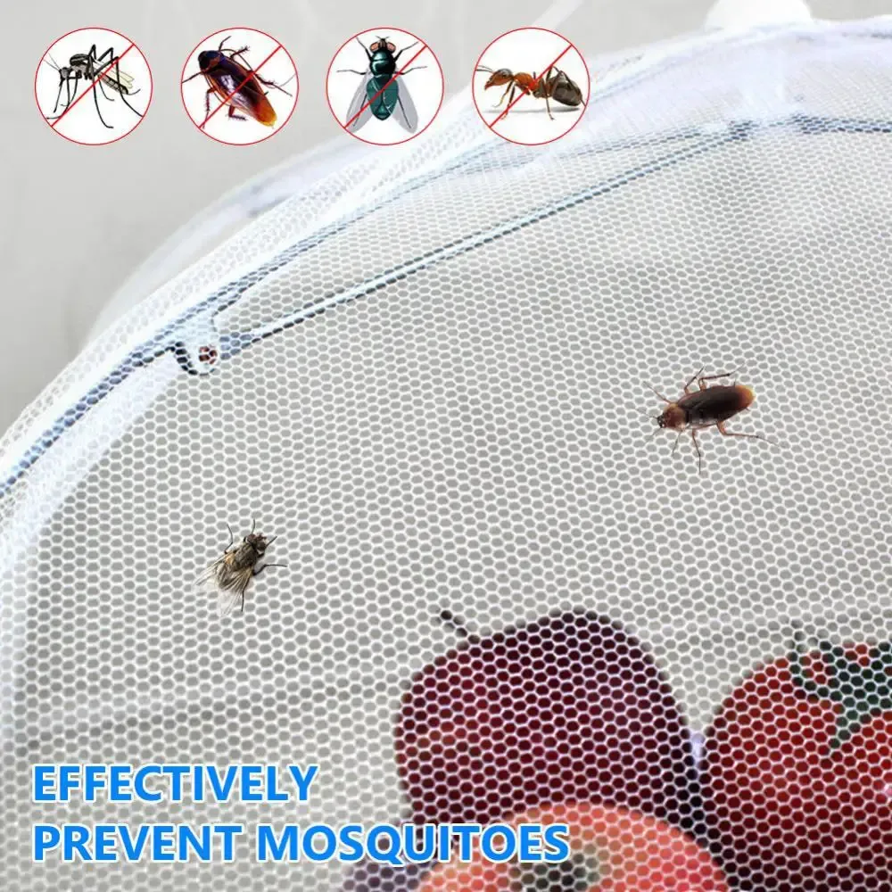 Foldable Food Mesh Cover Fly Anti Mosquito Pop-Up Food Cover Umbrella Meal Vegetable Fruit Breathable Cover Kitchen Accessories Foldable Food Mesh Cover Fly Anti Mosquito Pop-Up Food Cover Umbrella Meal Vegetable Fruit Breathable Cover Kitchen Accessories