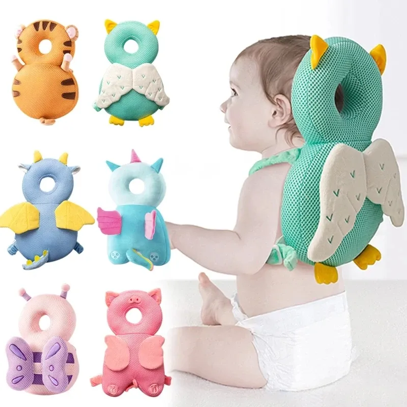 Baby Head Protector Backpack Pillow For Kids 1-3 Y Toddler Children Soft PP Cotton Protective Cushion Cartoon Security Pillows Baby Head Protector Backpack Pillow For Kids 1-3 Y Toddler Children Soft PP Cotton Protective Cushion Cartoon Security Pillows