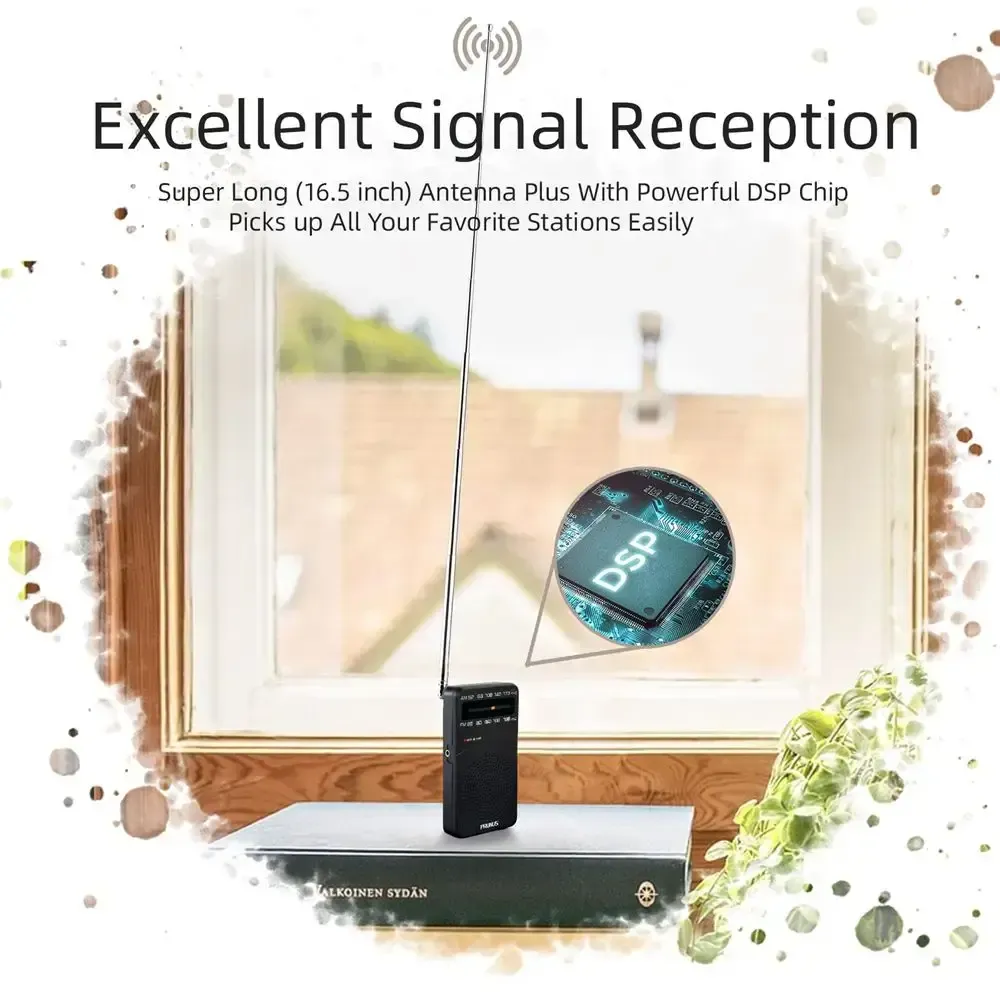 Mini FM/AM FM87-108MHz Pocket Portable Radio Digital Tuning Radio receiver MP3 Music Player Radios or Outdoor Weather Broadcast Mini FM/AM FM87-108MHz Pocket Portable Radio Digital Tuning Radio receiver MP3 Music Player Radios or Outdoor Weather Broadcast