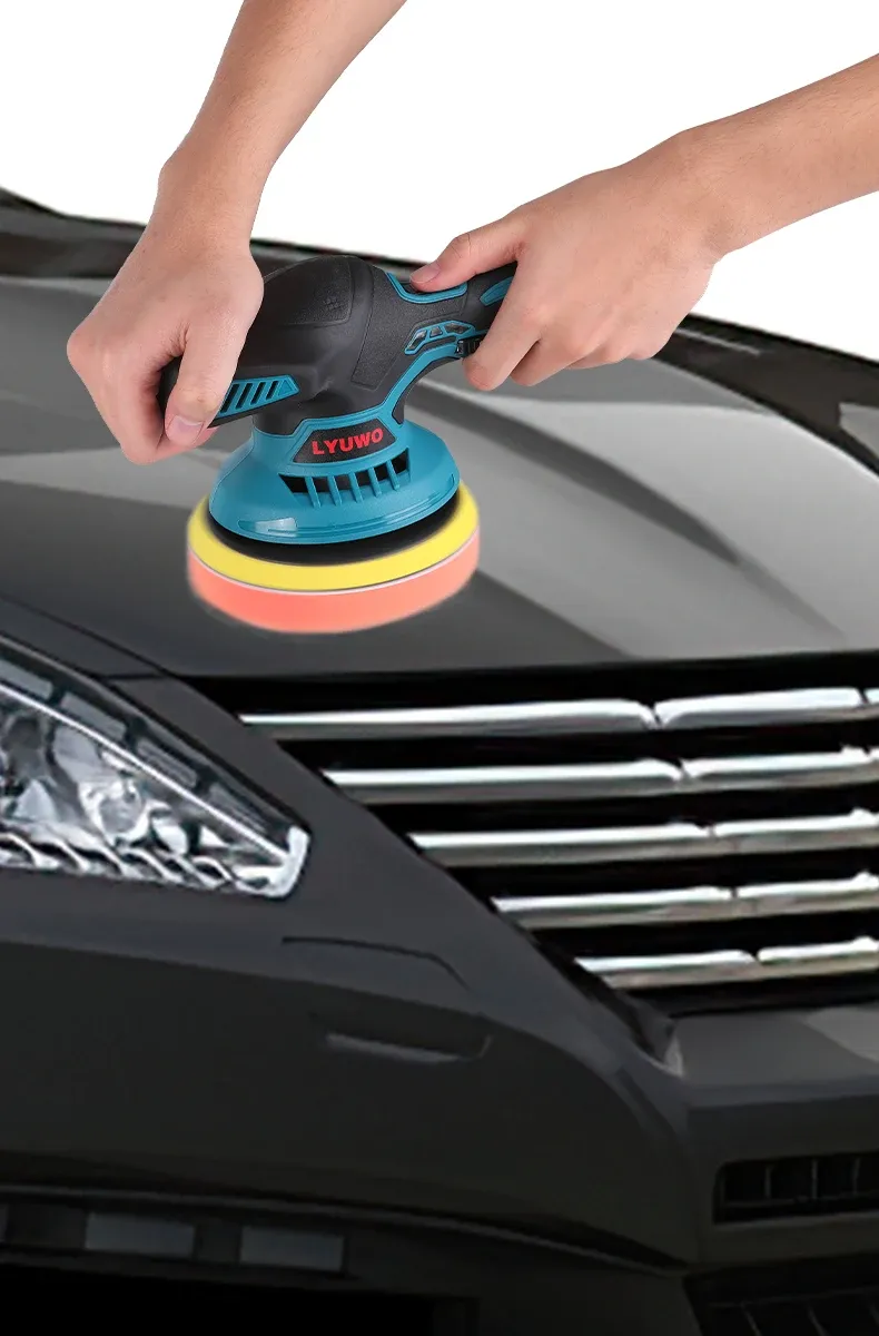 LYUWO 6000RPM Cordless Mini Polisher 6Gears Car Polishing Machine 12V Electric Cars Polish Machines Adjustment Speeds Power Tool LYUWO 6000RPM Cordless Mini Polisher 6Gears Car Polishing Machine 12V Electric Cars Polish Machines Adjustment Speeds Power Tool