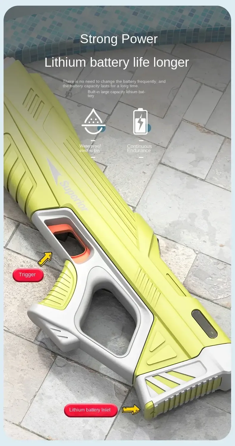 43cm Full Electric Automatic Water Storage Gun Toys Portable Children Summer Beach Outdoor Fight Fantasy Toys for Boys Kids Game 43cm Full Electric Automatic Water Storage Gun Toys Portable Children Summer Beach Outdoor Fight Fantasy Toys for Boys Kids Game