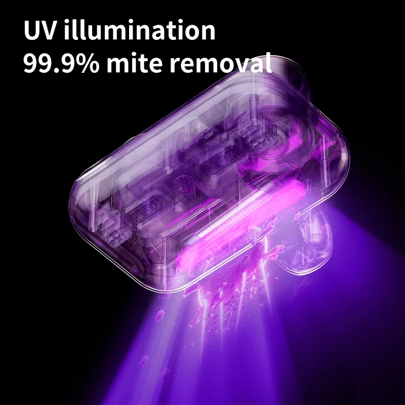 שואב אבק UV נטען אלחוטי לניקוי מזרנים, ספות ועוד להסרת קרדית עם סינון ושאיבה חזקה – תמונה 6