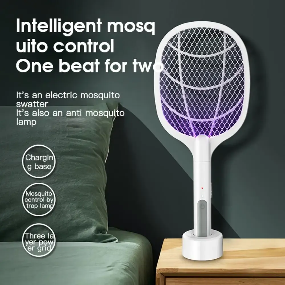3 IN 1 Electric Mosquito Swatter Mosquito Killer 3500V USB Rechargeable Angle Adjustable Electric Bug Zapper Fly Bat Swatter 3 IN 1 Electric Mosquito Swatter Mosquito Killer 3500V USB Rechargeable Angle Adjustable Electric Bug Zapper Fly Bat Swatter