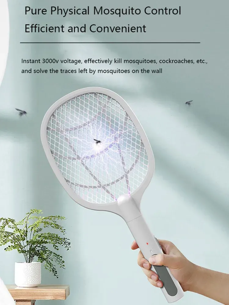 3 IN 1 Electric Mosquito Swatter Mosquito Killer 3500V USB Rechargeable Angle Adjustable Electric Bug Zapper Fly Bat Swatter 3 IN 1 Electric Mosquito Swatter Mosquito Killer 3500V USB Rechargeable Angle Adjustable Electric Bug Zapper Fly Bat Swatter
