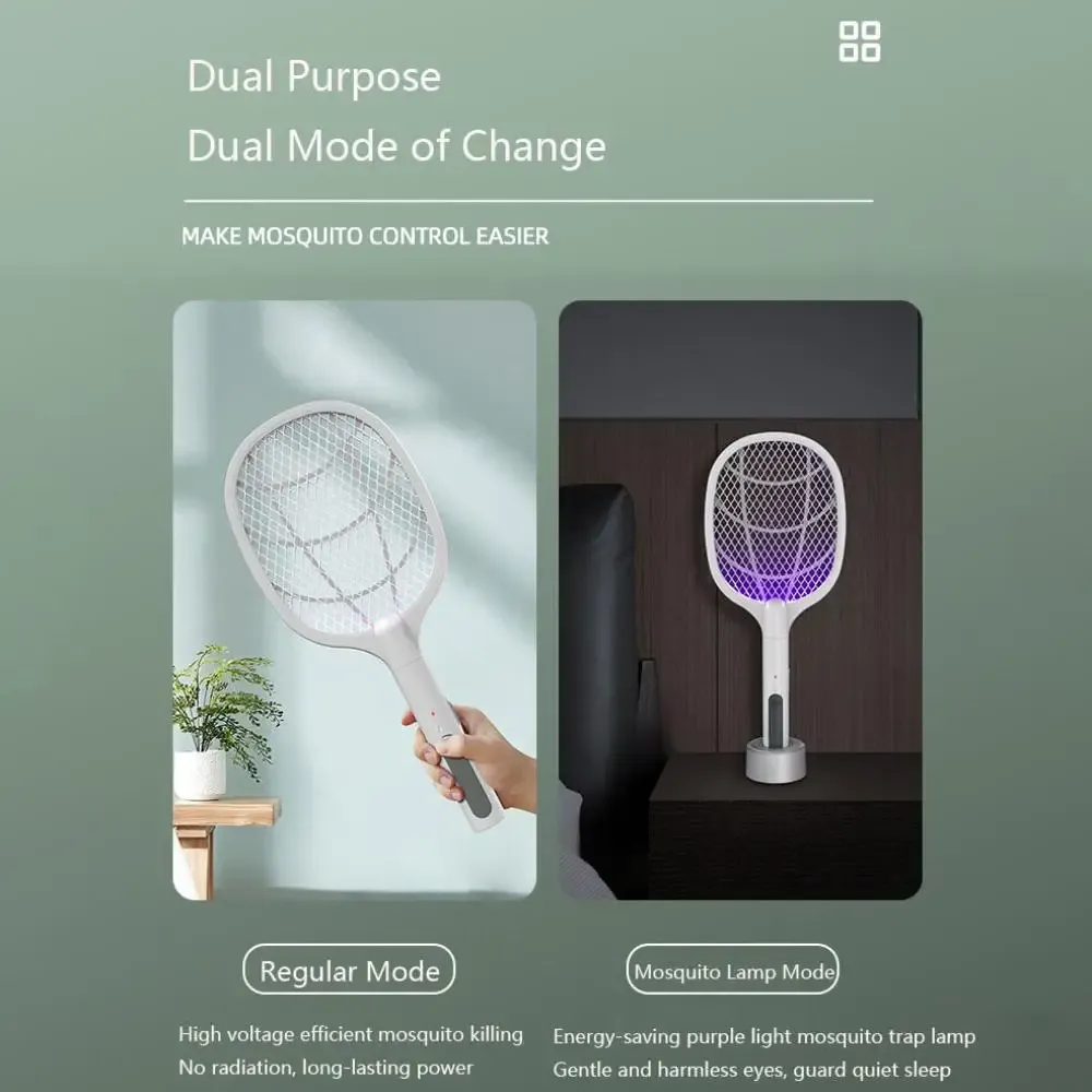 3 IN 1 Electric Mosquito Swatter Mosquito Killer 3500V USB Rechargeable Angle Adjustable Electric Bug Zapper Fly Bat Swatter 3 IN 1 Electric Mosquito Swatter Mosquito Killer 3500V USB Rechargeable Angle Adjustable Electric Bug Zapper Fly Bat Swatter