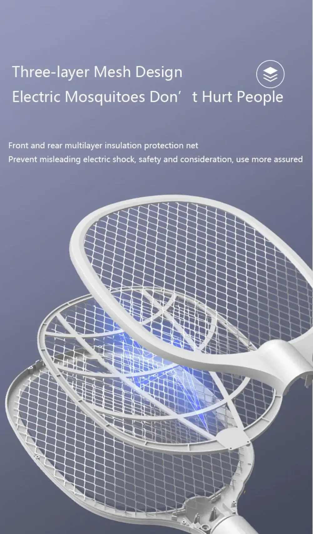 3 IN 1 Electric Mosquito Swatter Mosquito Killer 3500V USB Rechargeable Angle Adjustable Electric Bug Zapper Fly Bat Swatter 3 IN 1 Electric Mosquito Swatter Mosquito Killer 3500V USB Rechargeable Angle Adjustable Electric Bug Zapper Fly Bat Swatter