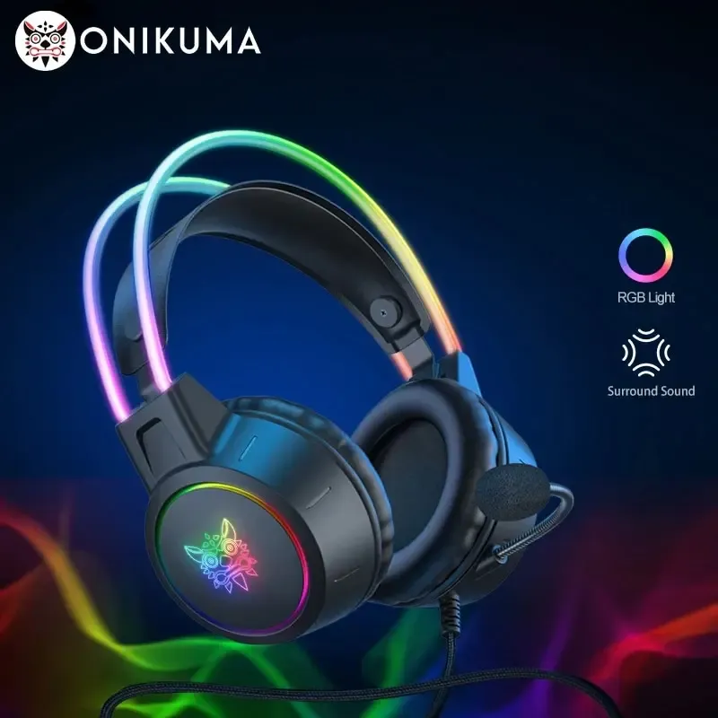 אוזניות גיימינג חוטיות מקצועיות מבית ONIKUMA