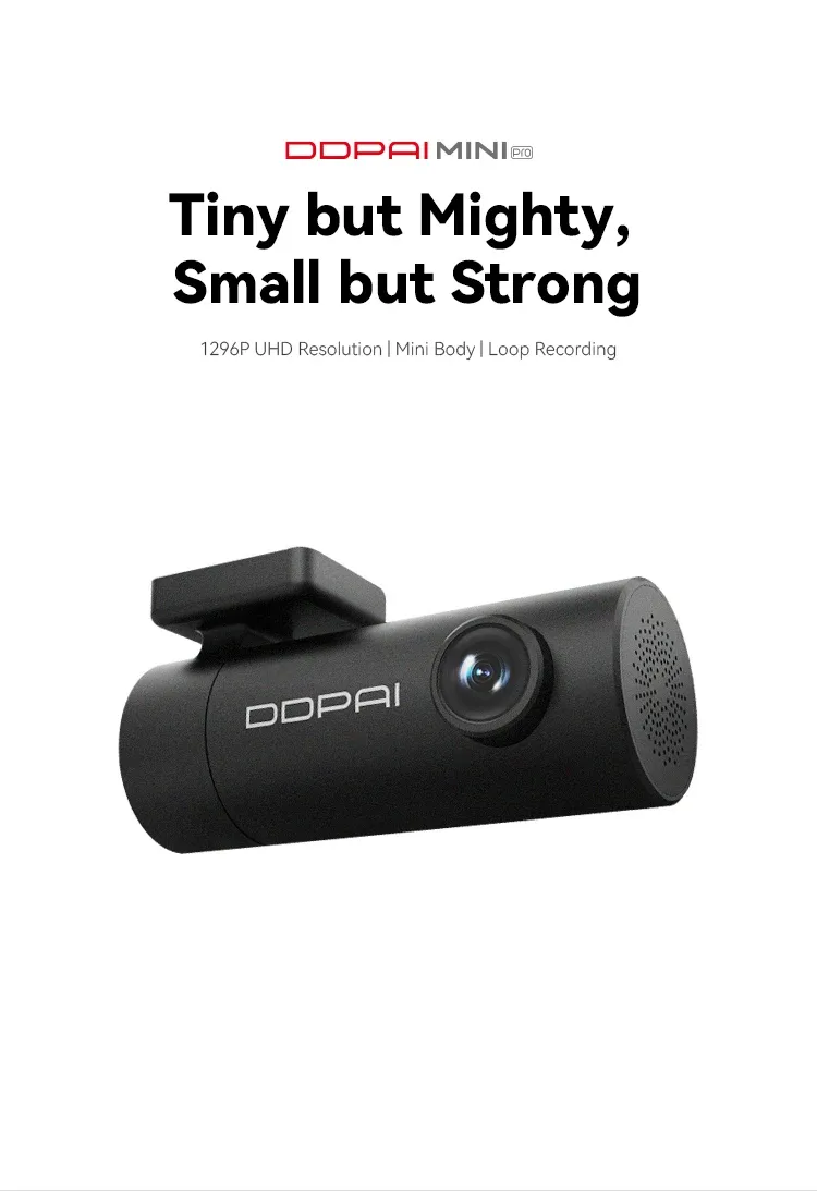 ⁦מצלמת רכב משודרגת DDPAI PRO 1296P⁩ – תמונה ⁦3⁩