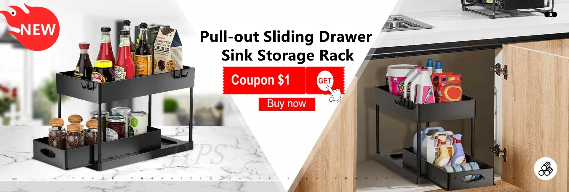 1/2 Pcs Under Sink Storage Organizer 2 Tier Drawer Multipurpose Rack Cabinet Under Sink Storage Rack Bathroom Kitchen Organizer 1/2 Pcs Under Sink Storage Organizer 2 Tier Drawer Multipurpose Rack Cabinet Under Sink Storage Rack Bathroom Kitchen Organizer