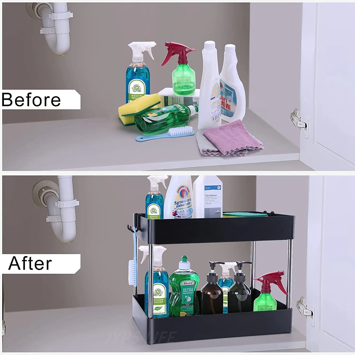 1/2 Pcs Under Sink Storage Organizer 2 Tier Drawer Multipurpose Rack Cabinet Under Sink Storage Rack Bathroom Kitchen Organizer 1/2 Pcs Under Sink Storage Organizer 2 Tier Drawer Multipurpose Rack Cabinet Under Sink Storage Rack Bathroom Kitchen Organizer