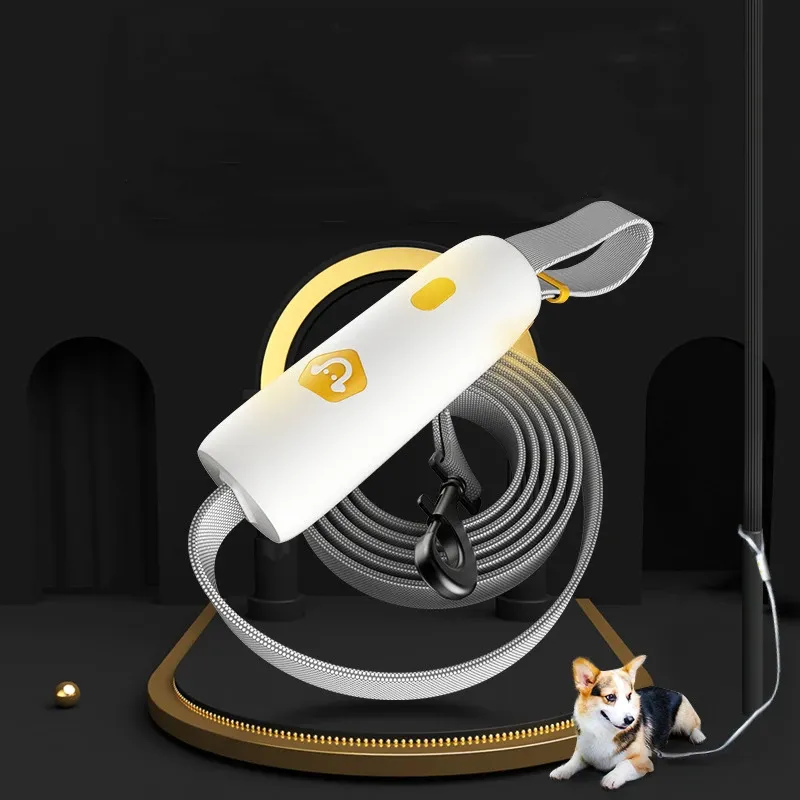 1.3M Dog Leash Anti-Explosion Reflective Stripe String Metal Clasp Easy Lock Cylindrical Comfortable Grip Handle Pet Puppy Leash 1.3M Dog Leash Anti-Explosion Reflective Stripe String Metal Clasp Easy Lock Cylindrical Comfortable Grip Handle Pet Puppy Leash