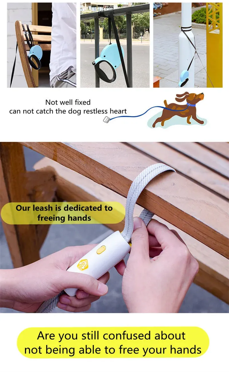 1.3M Dog Leash Anti-Explosion Reflective Stripe String Metal Clasp Easy Lock Cylindrical Comfortable Grip Handle Pet Puppy Leash 1.3M Dog Leash Anti-Explosion Reflective Stripe String Metal Clasp Easy Lock Cylindrical Comfortable Grip Handle Pet Puppy Leash