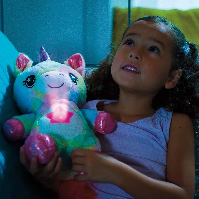 Plush Animal Doll Light Projector Night Light Cute Puppy Unicorn Toy Belly Projection Children's Gift Christmas Room Atmosphere Plush Animal Doll Light Projector Night Light Cute Puppy Unicorn Toy Belly Projection Children's Gift Christmas Room Atmosphere