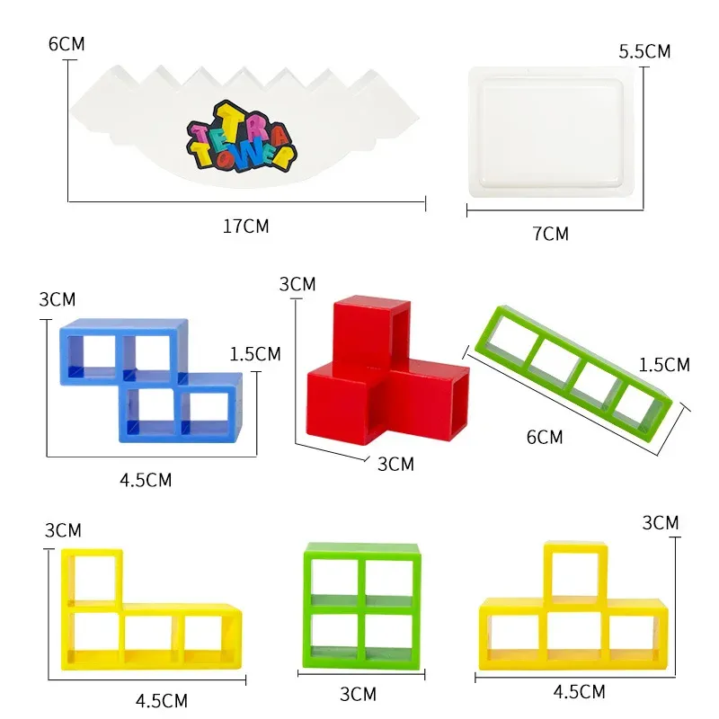 64PCS Tetra Tower Fun Balance Stacking Building Blocks Board Game for Kids Adults Friends Team Dorm Family Game Night and Partie 64PCS Tetra Tower Fun Balance Stacking Building Blocks Board Game for Kids Adults Friends Team Dorm Family Game Night and Partie