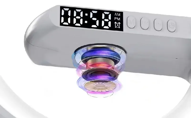 Wireless Charger Pad Stand Speaker TF Card RGB Night Light Lamp Alarm Clock Fast Charging Station Dock for iPhone Samsung Xiaomi Wireless Charger Pad Stand Speaker TF Card RGB Night Light Lamp Alarm Clock Fast Charging Station Dock for iPhone Samsung Xiaomi