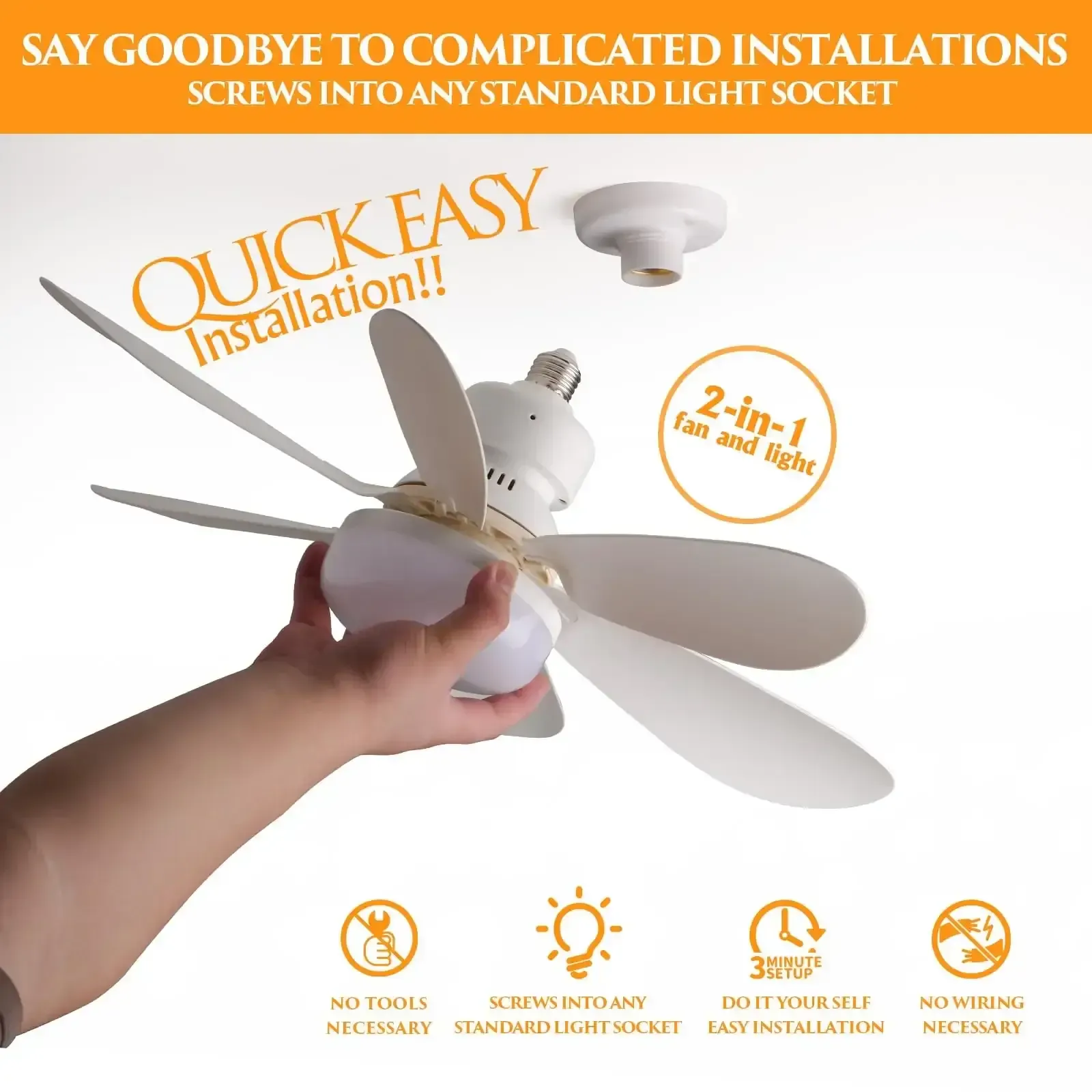 LED 30W ceiling fan light E27 with remote control for dimming, suitable for living room, study, household use, 85-265V LED 30W ceiling fan light E27 with remote control for dimming, suitable for living room, study, household use, 85-265V