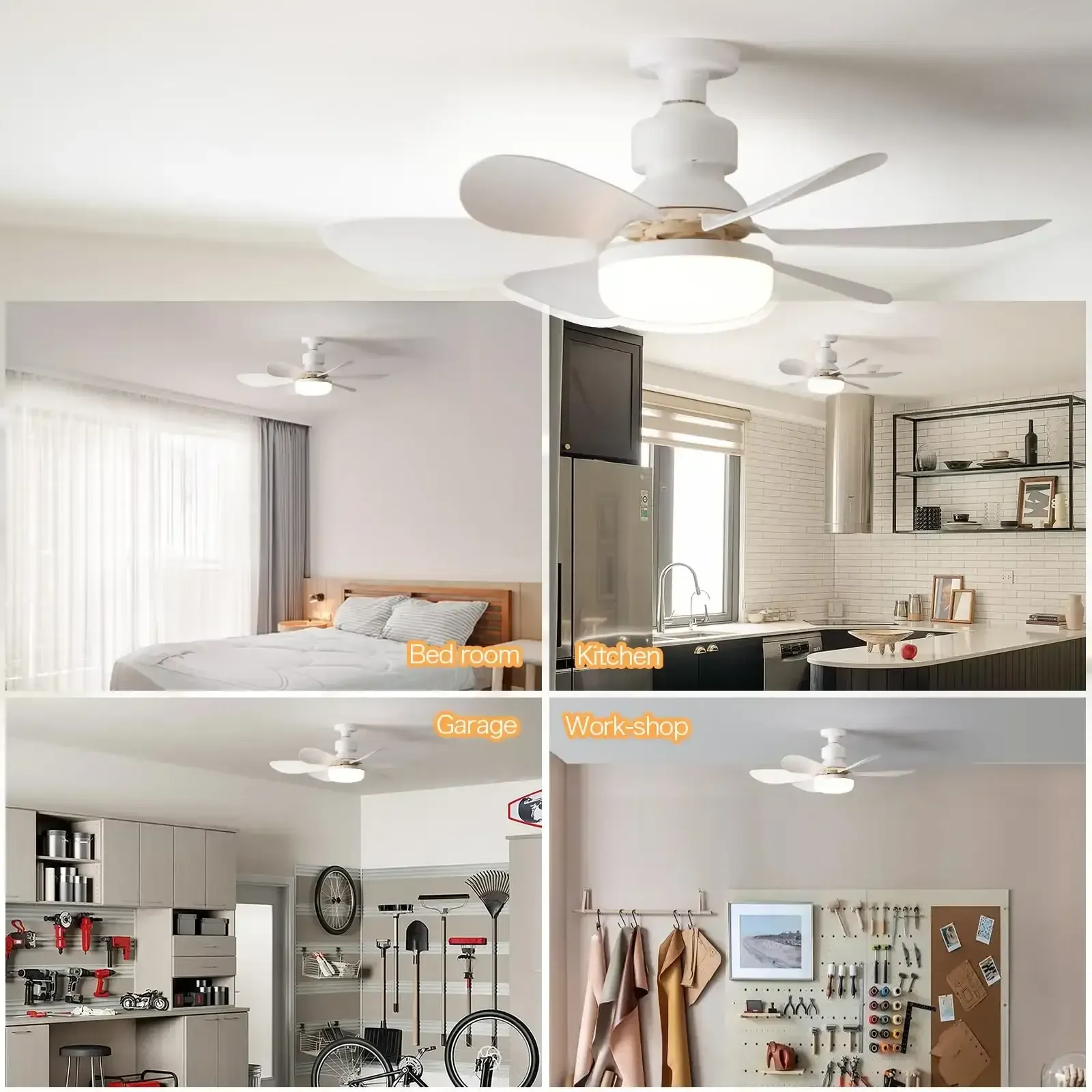 LED 30W ceiling fan light E27 with remote control for dimming, suitable for living room, study, household use, 85-265V LED 30W ceiling fan light E27 with remote control for dimming, suitable for living room, study, household use, 85-265V