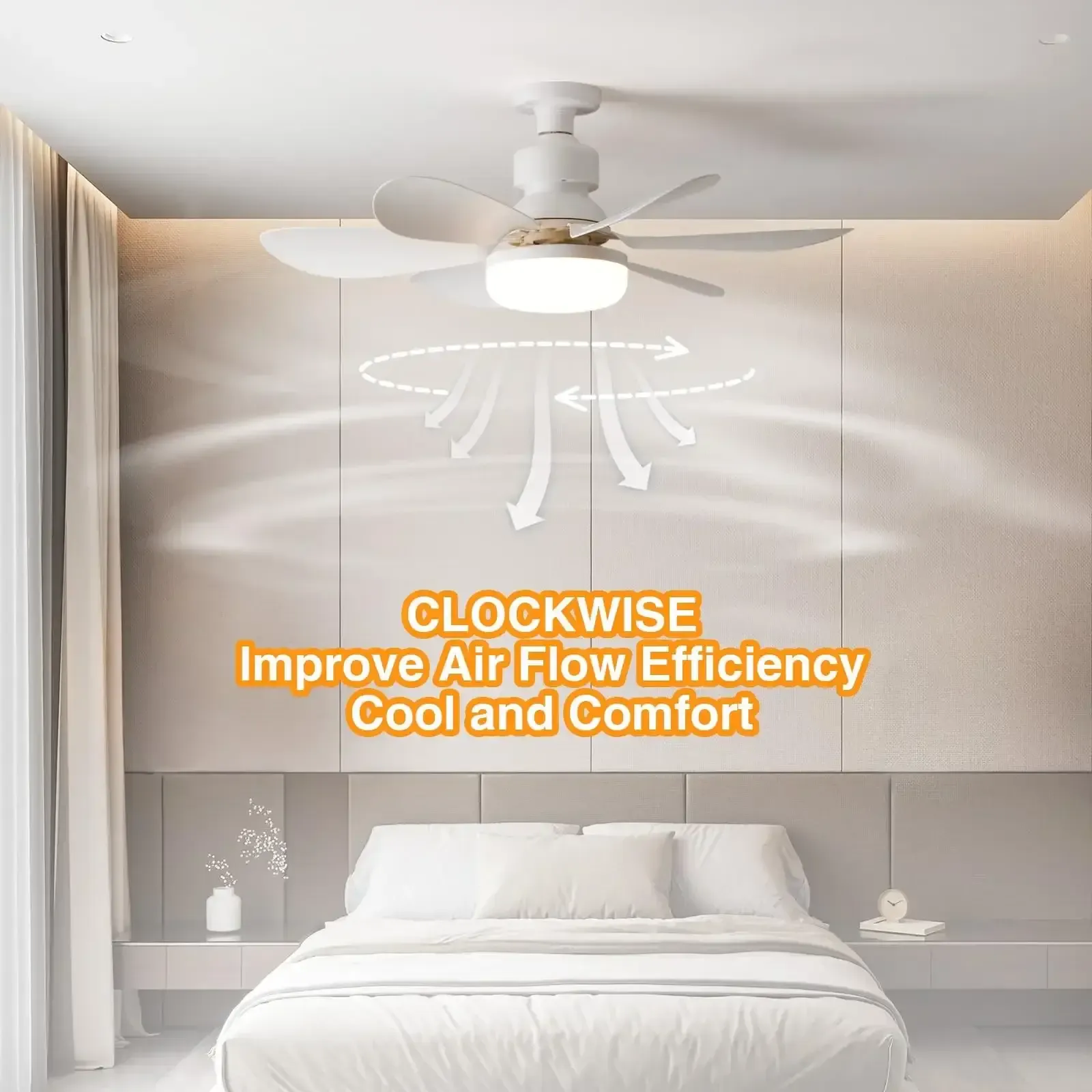 LED 30W ceiling fan light E27 with remote control for dimming, suitable for living room, study, household use, 85-265V LED 30W ceiling fan light E27 with remote control for dimming, suitable for living room, study, household use, 85-265V