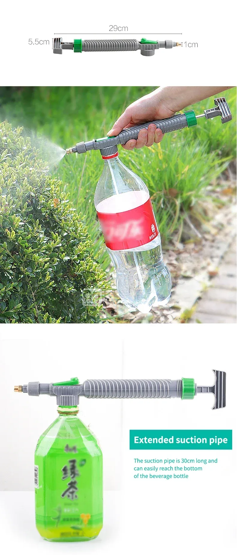 Adjustable High Pressure Air Pump Hand Sprayer Drink Bottle Spray Head Garden Watering Tools Sprayer Agricultural Tools Adjustable High Pressure Air Pump Hand Sprayer Drink Bottle Spray Head Garden Watering Tools Sprayer Agricultural Tools
