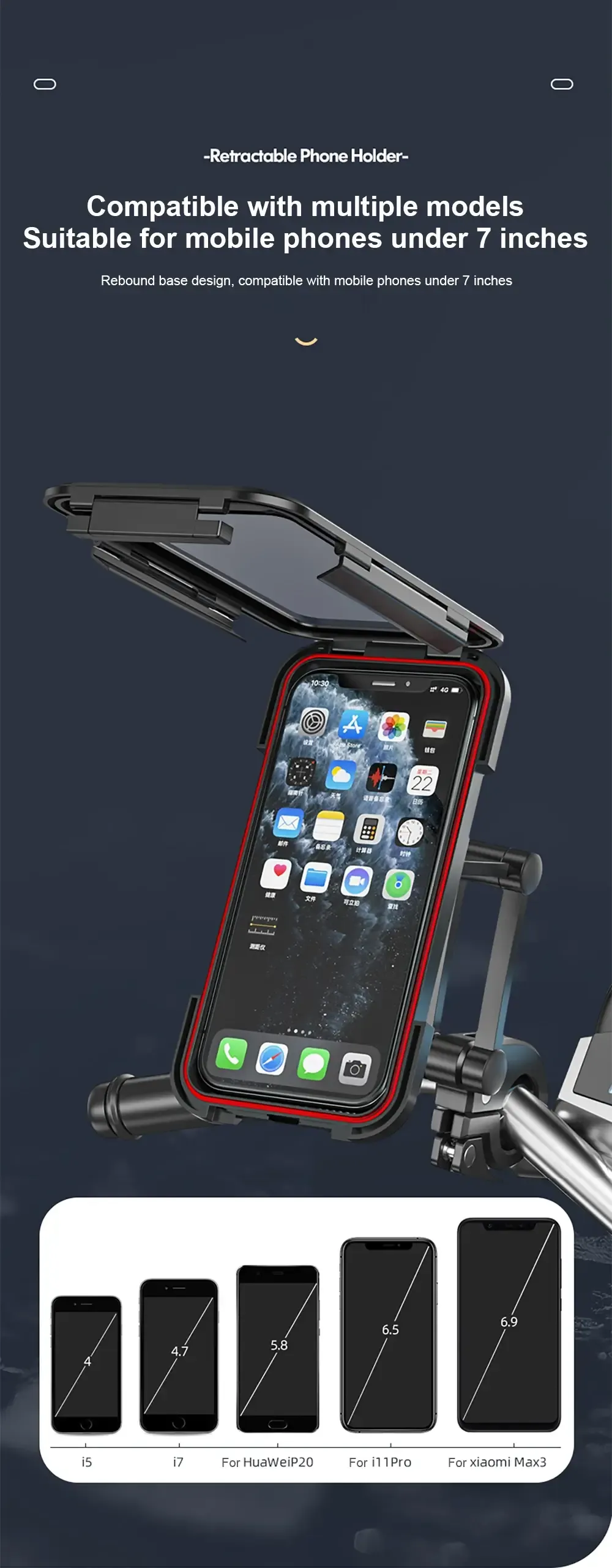 Waterproof Bicycle Mobile Phone Holder Support Universal Motorcycle GPS 360°Swivel Adjustable Bike Cellphone Holder Waterproof Bicycle Mobile Phone Holder Support Universal Motorcycle GPS 360°Swivel Adjustable Bike Cellphone Holder