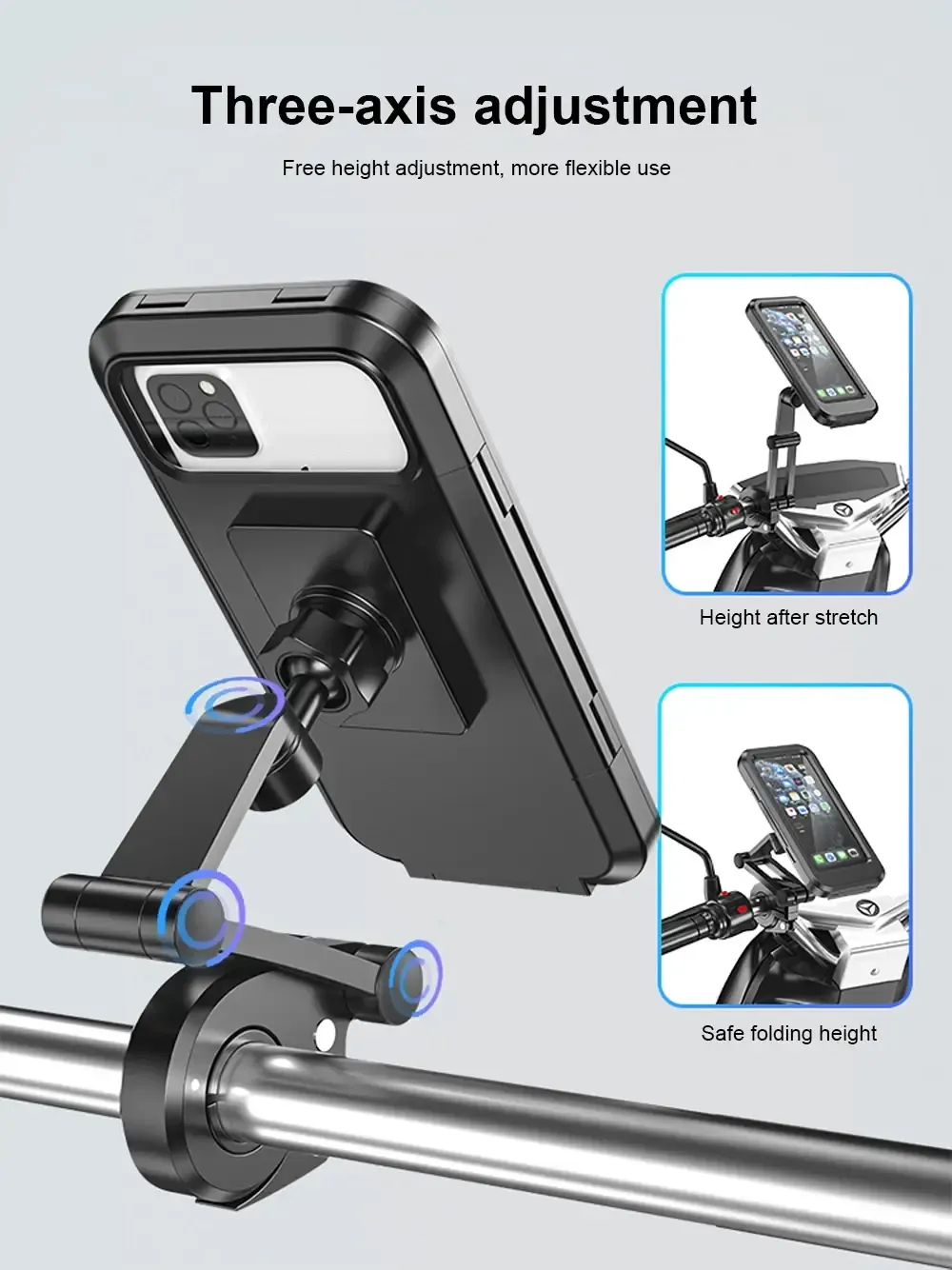 Waterproof Bicycle Mobile Phone Holder Support Universal Motorcycle GPS 360°Swivel Adjustable Bike Cellphone Holder Waterproof Bicycle Mobile Phone Holder Support Universal Motorcycle GPS 360°Swivel Adjustable Bike Cellphone Holder
