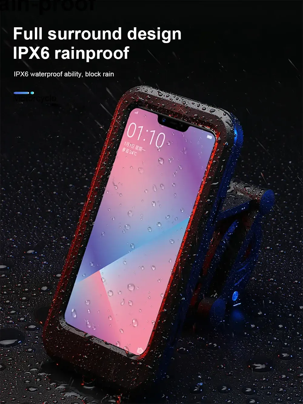 Waterproof Bicycle Mobile Phone Holder Support Universal Motorcycle GPS 360°Swivel Adjustable Bike Cellphone Holder Waterproof Bicycle Mobile Phone Holder Support Universal Motorcycle GPS 360°Swivel Adjustable Bike Cellphone Holder
