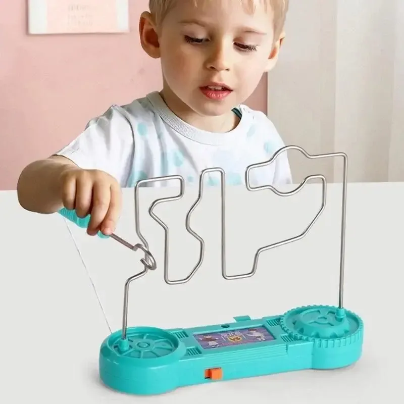 Kids Collison Electric Shock Toy Education Electric Touch Maze Game Party Funny Game Science Experiment Toys for Children Gift Kids Collison Electric Shock Toy Education Electric Touch Maze Game Party Funny Game Science Experiment Toys for Children Gift