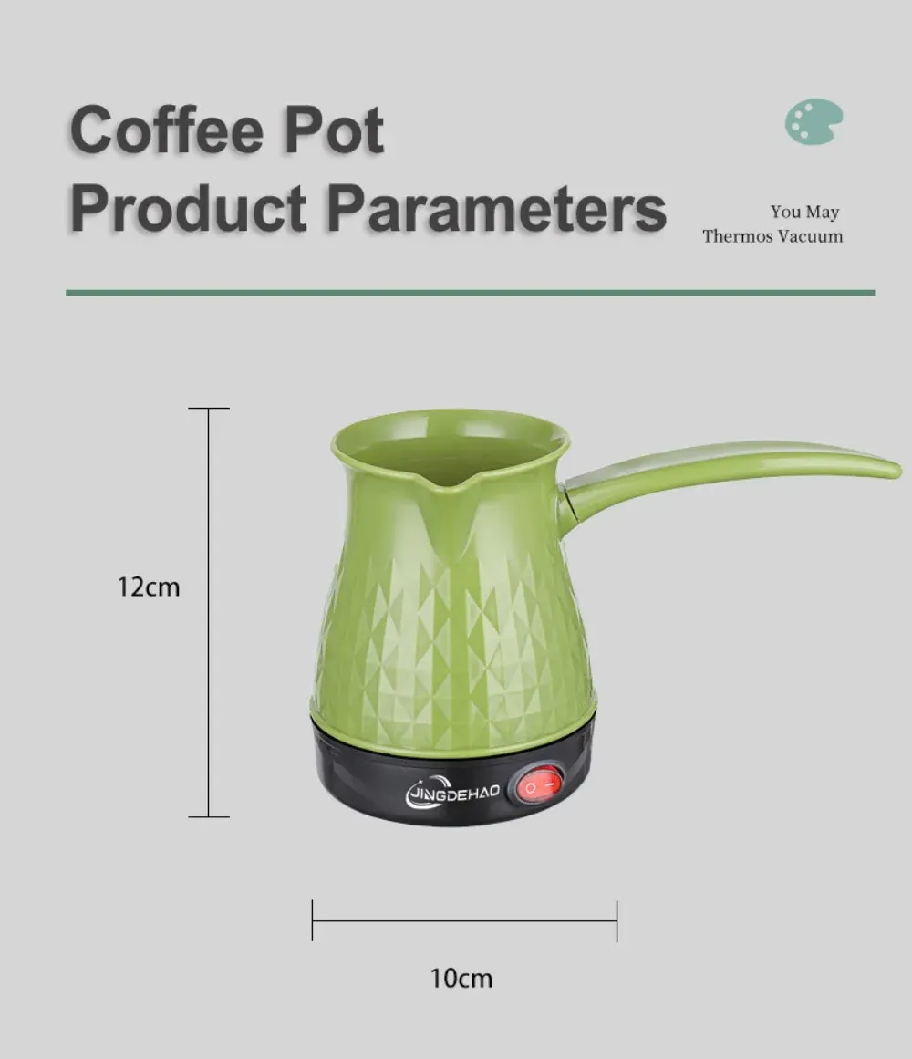 Turkish Coffee Pot Greek Arabic Coffee Maker Portable 600W Stainless Steel Electric Tea Kettle with Anti Scald Handle Turkish Coffee Pot Greek Arabic Coffee Maker Portable 600W Stainless Steel Electric Tea Kettle with Anti Scald Handle