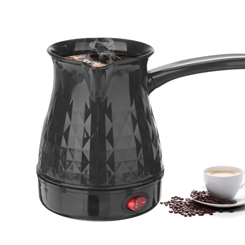 Turkish Coffee Pot Greek Arabic Coffee Maker Portable 600W Stainless Steel Electric Tea Kettle with Anti Scald Handle
