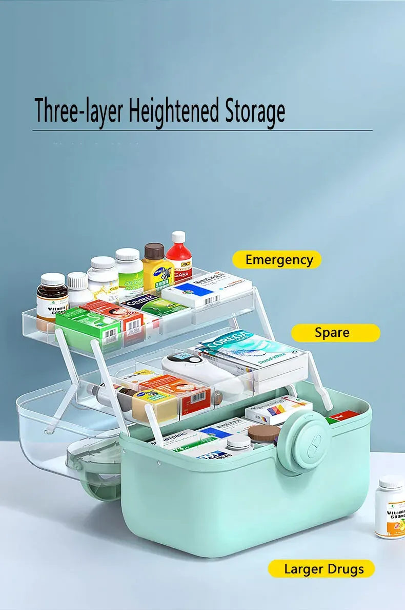 Large Capacity Family Medicine Organizer Box Portable First Aid Kit Medicine Storage Boxes Organizers Plastic Organizing Home Large Capacity Family Medicine Organizer Box Portable First Aid Kit Medicine Storage Boxes Organizers Plastic Organizing Home