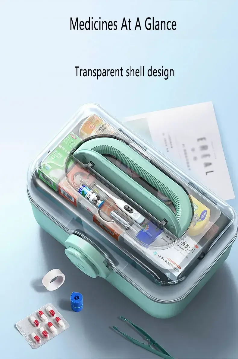 Large Capacity Family Medicine Organizer Box Portable First Aid Kit Medicine Storage Boxes Organizers Plastic Organizing Home Large Capacity Family Medicine Organizer Box Portable First Aid Kit Medicine Storage Boxes Organizers Plastic Organizing Home