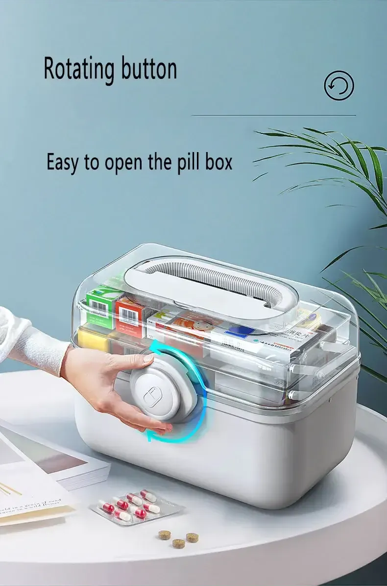 Large Capacity Family Medicine Organizer Box Portable First Aid Kit Medicine Storage Boxes Organizers Plastic Organizing Home Large Capacity Family Medicine Organizer Box Portable First Aid Kit Medicine Storage Boxes Organizers Plastic Organizing Home