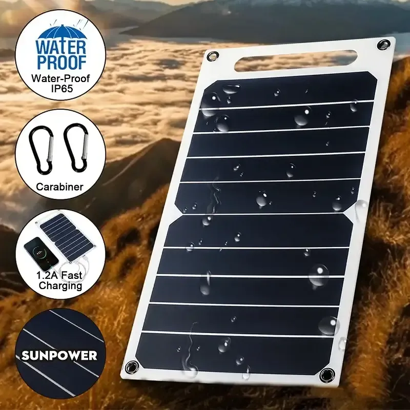 30W Solar Panel With USB Waterproof Outdoor Hiking And Camping Portable Battery Mobile Phone Charging Bank Charging Panel 6.8V 30W Solar Panel With USB Waterproof Outdoor Hiking And Camping Portable Battery Mobile Phone Charging Bank Charging Panel 6.8V