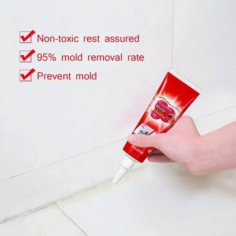 Wall Mold Mildew Remover Cleaner Caulk Gel Pool Tile Gap Spot Mold Remover Washing Machine Bathroom Mildew Gel 20G remover gel Wall Mold Mildew Remover Cleaner Caulk Gel Pool Tile Gap Spot Mold Remover Washing Machine Bathroom Mildew Gel 20G remover gel