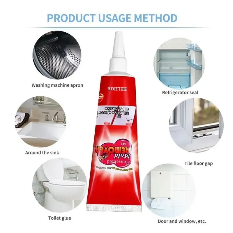 Wall Mold Mildew Remover Cleaner Caulk Gel Pool Tile Gap Spot Mold Remover Washing Machine Bathroom Mildew Gel 20G remover gel Wall Mold Mildew Remover Cleaner Caulk Gel Pool Tile Gap Spot Mold Remover Washing Machine Bathroom Mildew Gel 20G remover gel
