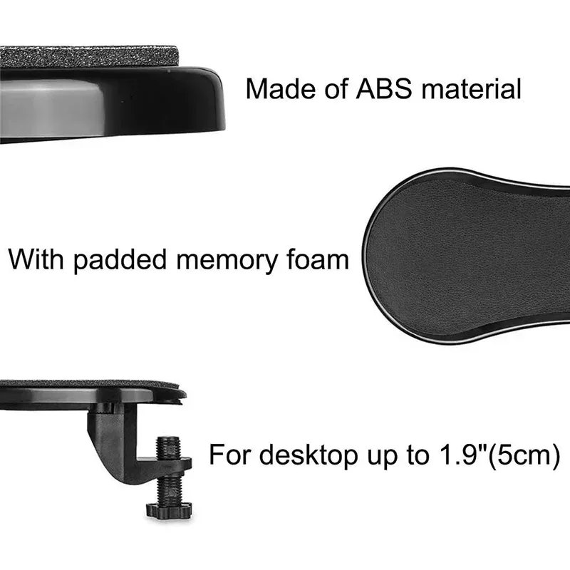 Computer Arm Rest For Desk Adjustable Ergonomic Wrist Rest Support For Keyboard Armrest Extender Rotating Mouse Pad Holder Computer Arm Rest For Desk Adjustable Ergonomic Wrist Rest Support For Keyboard Armrest Extender Rotating Mouse Pad Holder