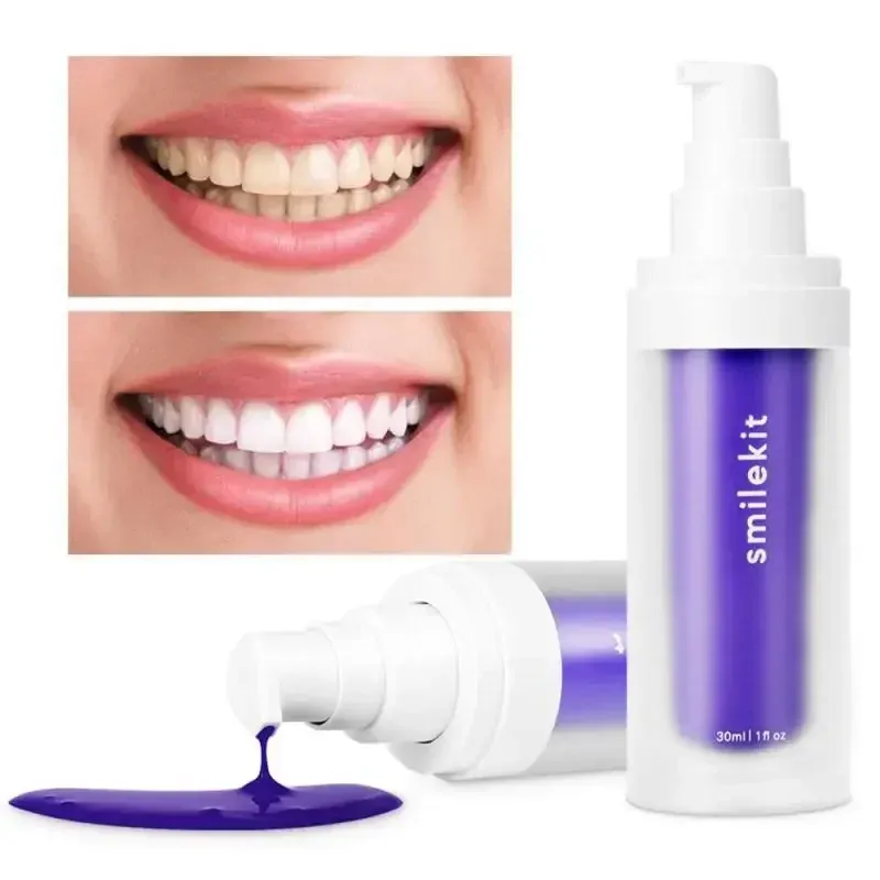 30ml V34 SmileKit Purple Toothpaste Removes Tartar Clean Oral Hygiene Fresh Breath Whitening Teeth Care Products 30ml V34 SmileKit Purple Toothpaste Removes Tartar Clean Oral Hygiene Fresh Breath Whitening Teeth Care Products