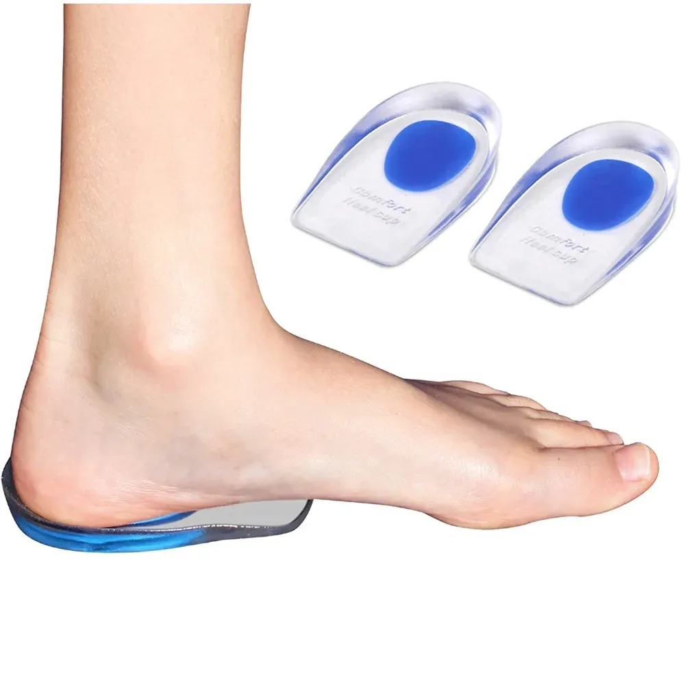 1pair Soft Silicone Gel Insoles Men Women Transparent Relieve Foot Pain Heel Insoles Foot Massager Care Shoe Pad Foot Care Tool 1pair Soft Silicone Gel Insoles Men Women Transparent Relieve Foot Pain Heel Insoles Foot Massager Care Shoe Pad Foot Care Tool